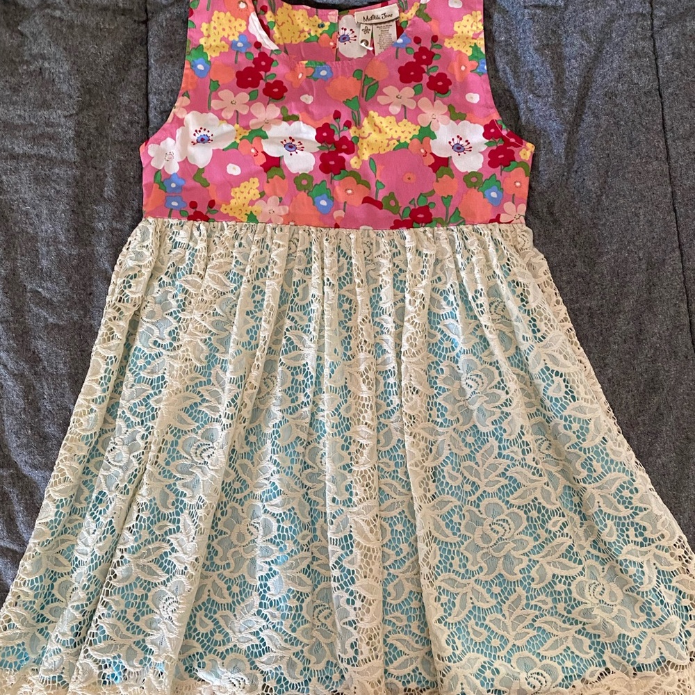Matilda Jane, size 6, floral dress with lace overlay